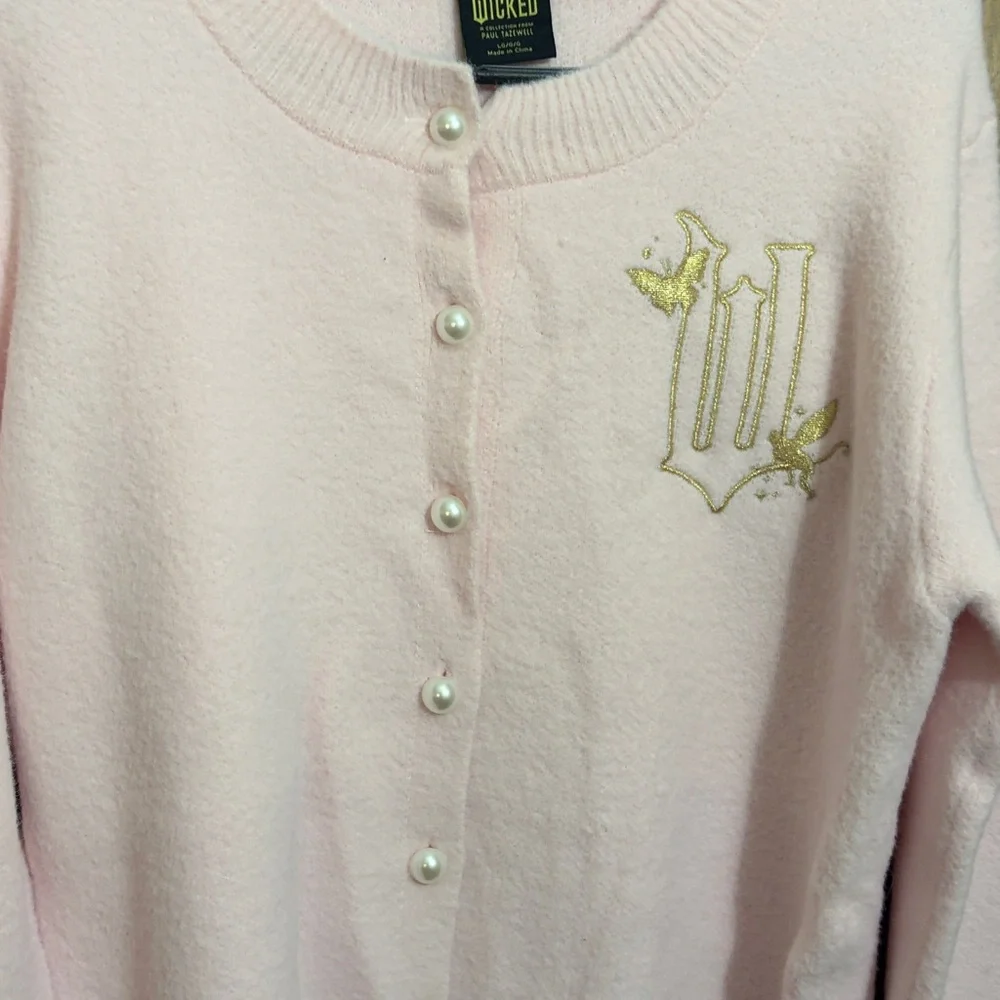 Wicked movie Glinda-themed pink cardigan - Picture 4 of 5